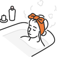 障がい者グループホームで入浴する入居者の様子