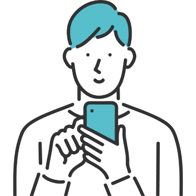 障がい者グループホームのへ問合せをしているイラスト