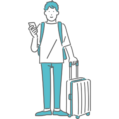 障がい者グループホームのへ体験入所する様子